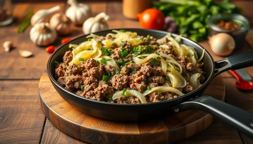 weeknight meal with ground beef and cabbage ground beef and cabbage
