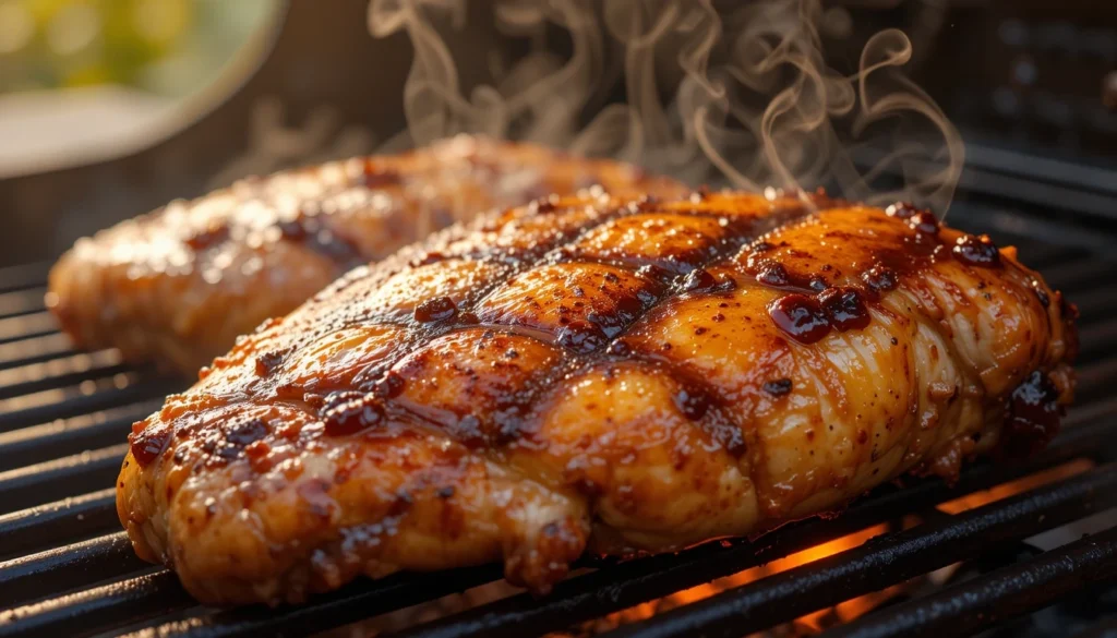 Grilling the Chicken Grilling the Chicken