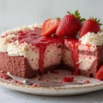 Red Velvet Strawberry Cheesecake
