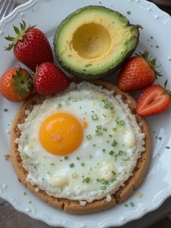 breakfast using eggs, avocado, and strawberries (2) breakfast using eggs, avocado, and strawberries (2)